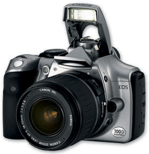 EOS 300D mit Blitz