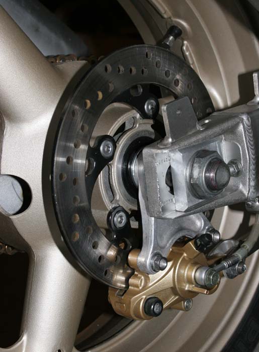 Gixxer 1k rear caliper swap