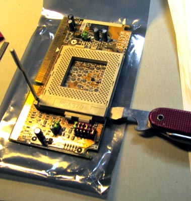 opening the socket